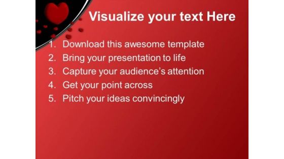 Red Heart Beauty PowerPoint Templates Ppt Background For Slides 1112