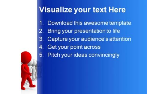 Red Leader01 Leadership PowerPoint Templates And PowerPoint Backgrounds 0611