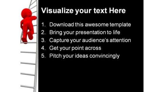 Red Leader Business PowerPoint Template 0910