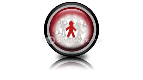 Red Leadership PowerPoint Icon