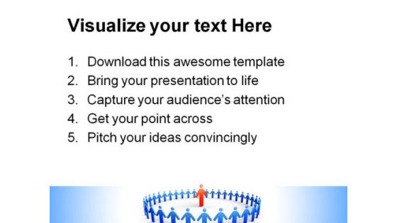 Red Leader Leadership PowerPoint Themes And PowerPoint Slides 0511