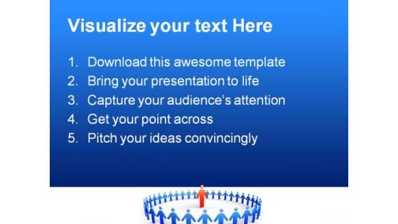 Red Leader Leadership PowerPoint Themes And PowerPoint Slides 0511