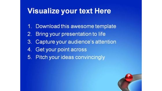 Red Leadership Metaphor PowerPoint Themes And PowerPoint Slides 0611