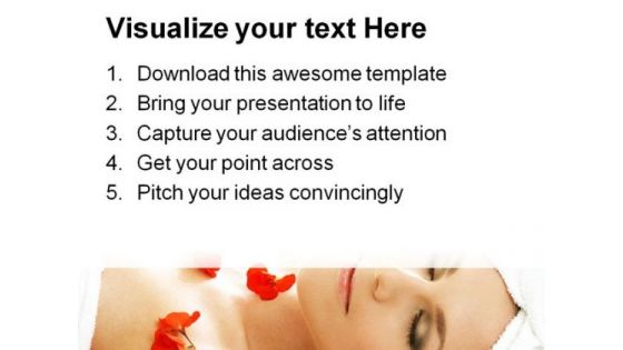 Red Petals Spa With Water Beauty PowerPoint Templates And PowerPoint Backgrounds 0311
