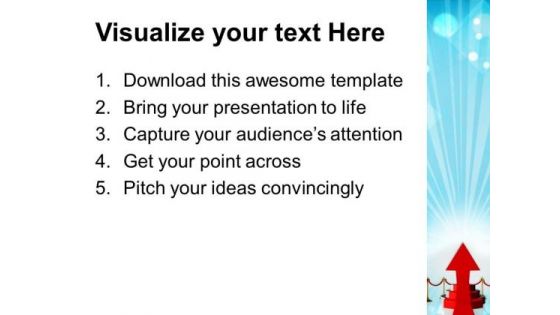 Red Podium Over Shining Bright Background PowerPoint Templates Ppt Backgrounds For Slides 0113