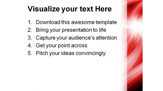 Red Rays Abstract PowerPoint Templates And PowerPoint Backgrounds 0711