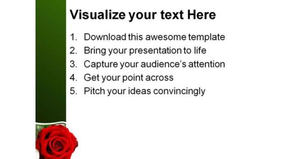 Red Rose Beauty PowerPoint Templates And PowerPoint Backgrounds 0211