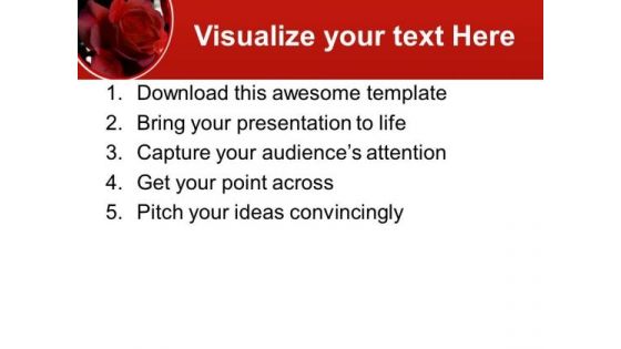Red Rose Is A Symbol Of Love PowerPoint Templates Ppt Backgrounds For Slides 0613