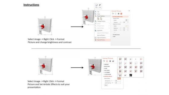 Red Solution Cube In Hands Of 3d Man For Problem Solving