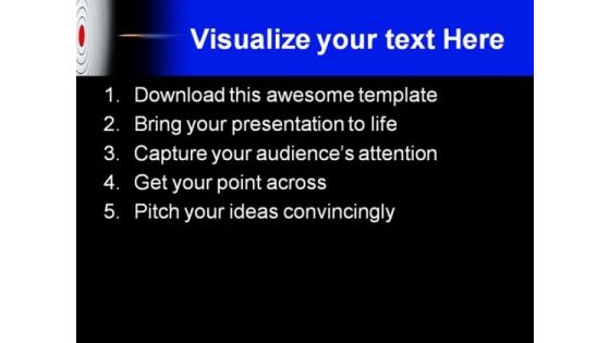 Red Target With Bullet Business PowerPoint Themes And PowerPoint Slides 0811