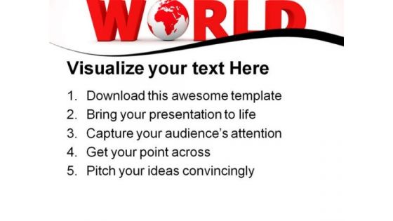 Red World Global PowerPoint Templates And PowerPoint Backgrounds 0711