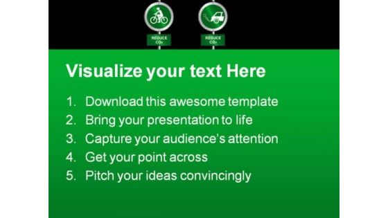 Reduce Co2 Science PowerPoint Templates And PowerPoint Backgrounds 0811