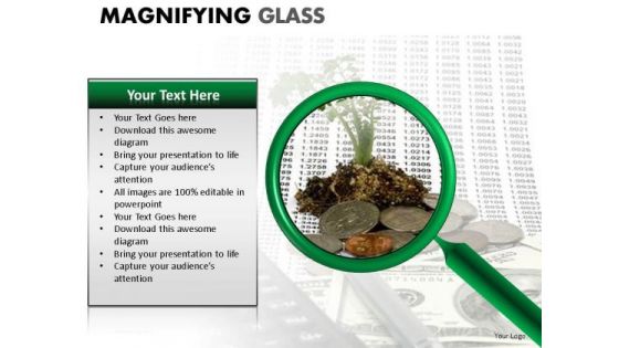 Reflection Research Magnifying Glass PowerPoint Slides And Ppt Diagram Templates