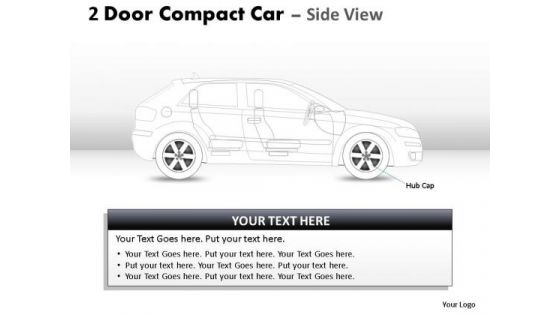 Reflective 2 Door Gray Car Side PowerPoint Slides And Ppt Diagram Templates