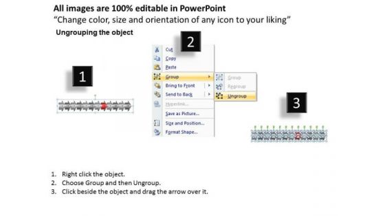 Regular Demonstration Using Horizontal Arrows 12 Stages Planning Flow Chart PowerPoint Slides