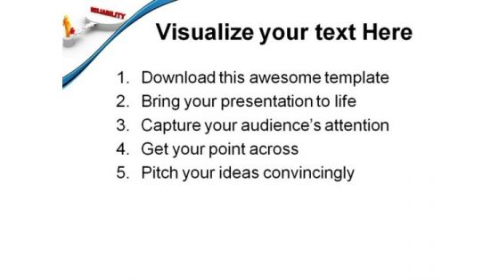 Reliability Business PowerPoint Templates And PowerPoint Backgrounds 0911