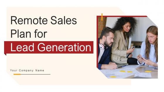 Remote Sales Plan For Lead Generation Strategy CD V