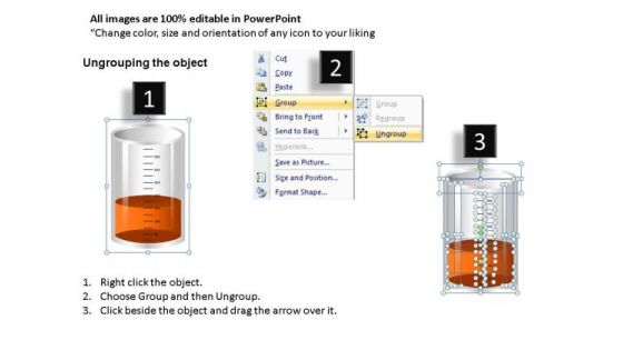 Rendering Measuring Beakers PowerPoint Slides And Ppt Diagram Templates