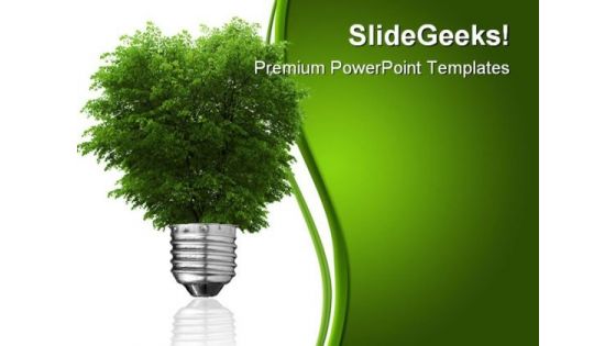 Renewable Energy Concept Metaphor PowerPoint Template 0810