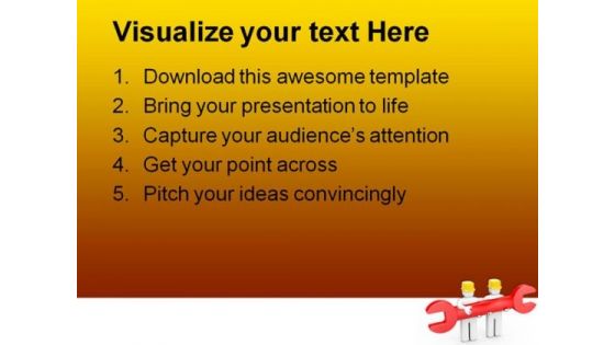 Repair Team Construction PowerPoint Templates And PowerPoint Backgrounds 0211