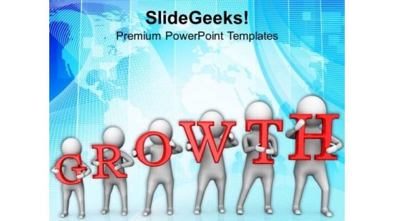 Represent The Gradual Growth PowerPoint Templates Ppt Backgrounds For Slides 0713