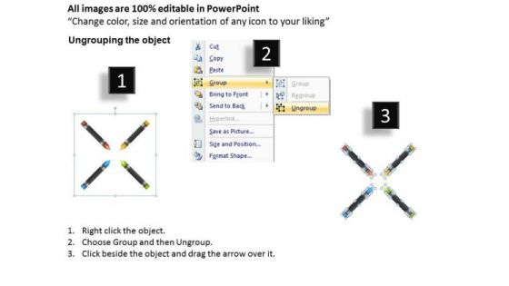 Representation Of 4 Stages Crayons In Circular Process Ppt Planning Business PowerPoint Slides
