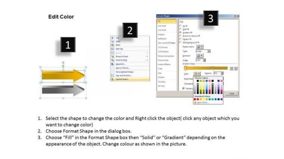 Representation Of 6 Stages Using Arrows Business Plan PowerPoint Templates