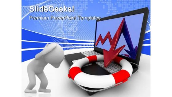 Rescue From Financial Crisis Business PowerPoint Templates And PowerPoint Backgrounds 0711