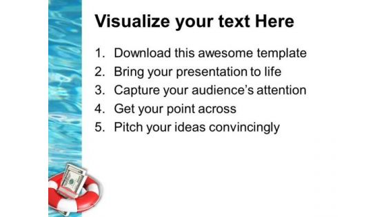Rescue Money In Crisis PowerPoint Templates And PowerPoint Themes 0912