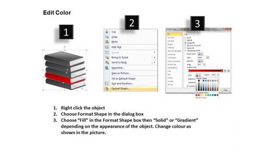 Research Books Stacked PowerPoint Slides And Ppt Diagram Templates