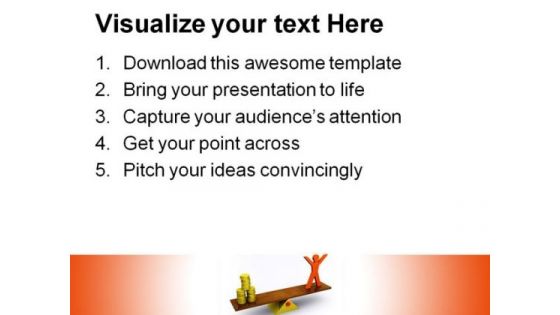 Results Of Success Money PowerPoint Themes And PowerPoint Slides 0411