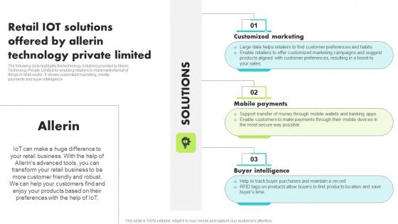 Retail IoT Solutions Offered By Allerin Guide For Retail IoT Solutions Analysis Brochure Pdf Retail IoT Solutions Offered By Allerin Guide For Retail IoT Solutions Analysis Brochure Pdf