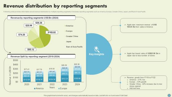 Revenue Distribution By Reporting Segments Consumer Electronics Company Profile CP SS V