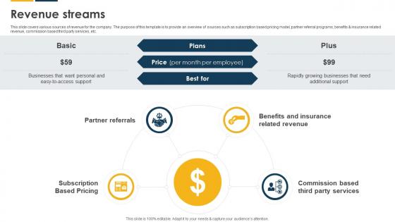 Revenue Streams Payroll Solutions Provider Investor Funding Elevator Pitch Deck Revenue Streams Payroll Solutions Provider Investor Funding Elevator Pitch Deck