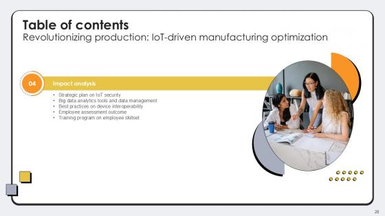 Revolutionizing Production IoT Driven Manufacturing Optimization Ppt Slide