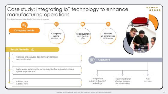 Revolutionizing Production IoT Driven Manufacturing Optimization Ppt Slide