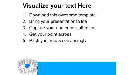 Revolve Around The Brain Idea PowerPoint Templates Ppt Backgrounds For Slides 0713