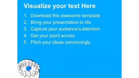 Revolve Around The Brain Idea PowerPoint Templates Ppt Backgrounds For Slides 0713