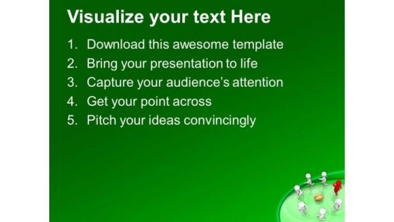 Revolve Around The Brain Ideas Of Team PowerPoint Templates Ppt Backgrounds For Slides 0513