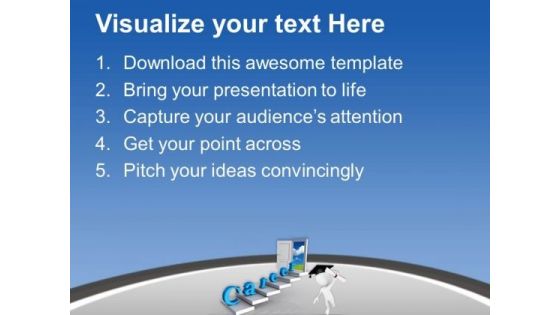 Right Carrer Can Open Door Of Success PowerPoint Templates Ppt Backgrounds For Slides 0713