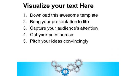 Right Gear Is Required For Team Support PowerPoint Templates Ppt Backgrounds For Slides 0613