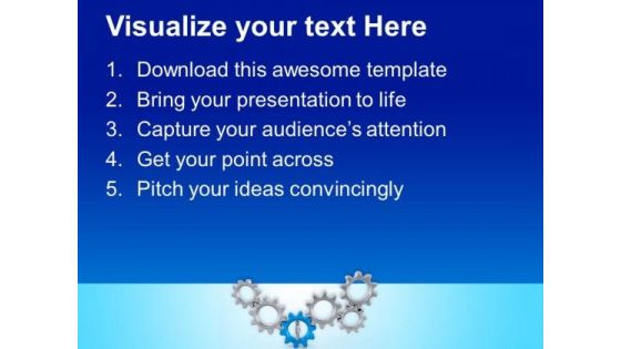 Right Gear Is Required For Team Support PowerPoint Templates Ppt Backgrounds For Slides 0613