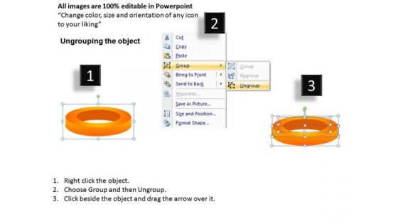 Ring Charts For PowerPoint Showing Steps Ppt Diagram Slides