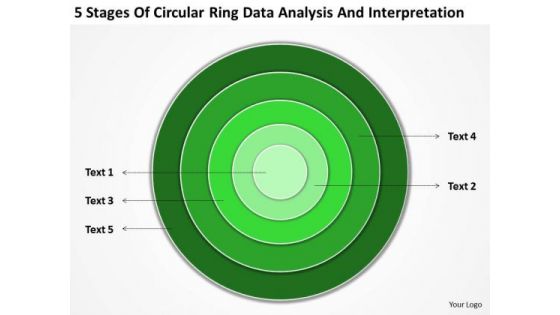 Ring Data Analysis And Interpretation Business Plan Template PowerPoint Templates