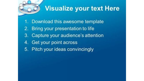 Ring Of Blue And White Balls Interconnected PowerPoint Templates Ppt Backgrounds For Slides 0313