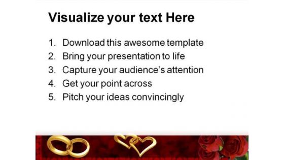 Rings Wedding PowerPoint Templates And PowerPoint Backgrounds 0811