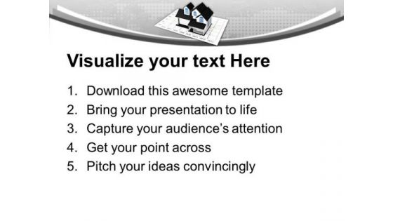 Rise In Prices Of Real Estate Chart PowerPoint Templates Ppt Backgrounds For Slides 0213