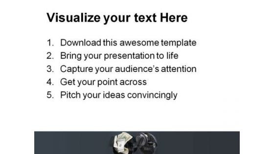 Rising Gas Prices Money PowerPoint Themes And PowerPoint Slides 0811
