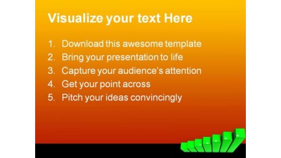 Rising Graph Business PowerPoint Backgrounds And Templates 1210