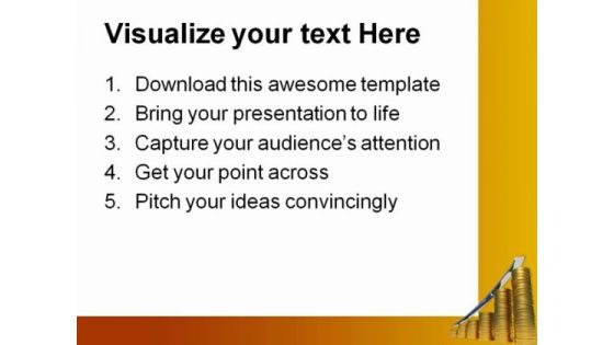 Rising Stocks Value Finance PowerPoint Themes And PowerPoint Slides 0811